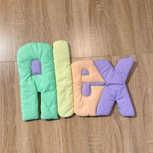 Rainbow bubble Fabric Letter’s Alex Room Nursery Banner